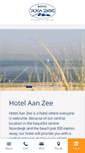 Mobile Screenshot of hotelaanzee.nl